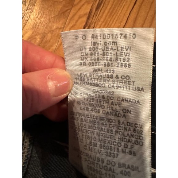 Vintage Levi Too Super Low Stretch Jeans Size 9M #0079 - Picture 11 of 11